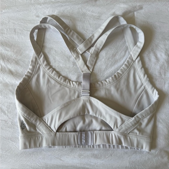 Free People Movement | Run Racer White Sports Bra M - Picture 4 of 7